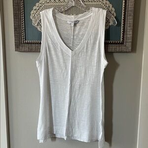 Liverpool White V-Neck Tank Top